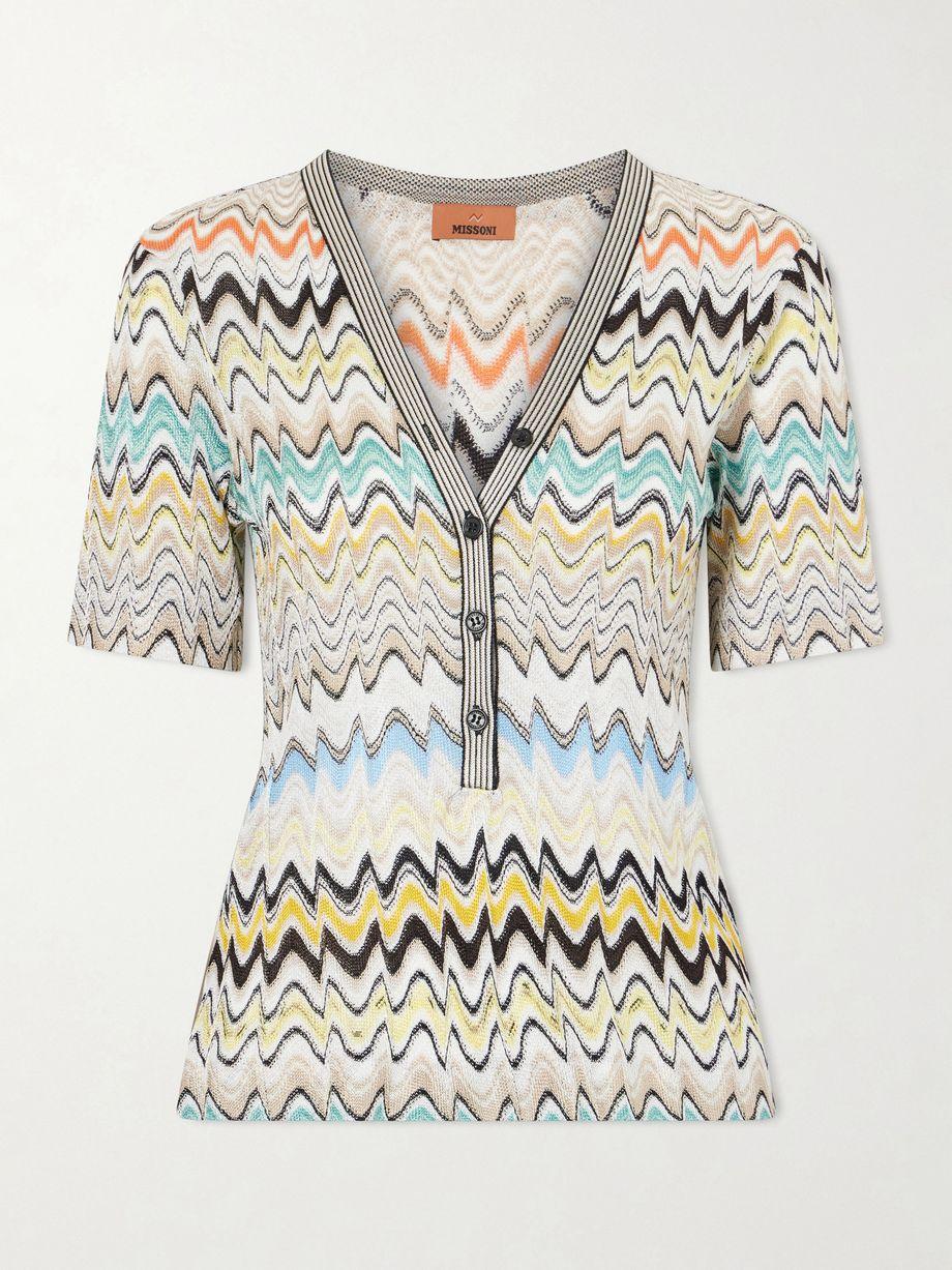 Striped crochet-knit sweater by MISSONI