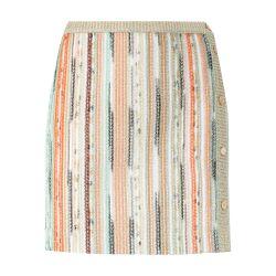 Striped lamé slub viscose miniskirt by MISSONI
