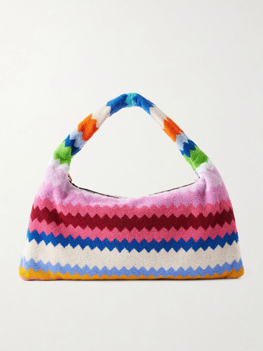 Striped terry shoulder bag by MISSONI