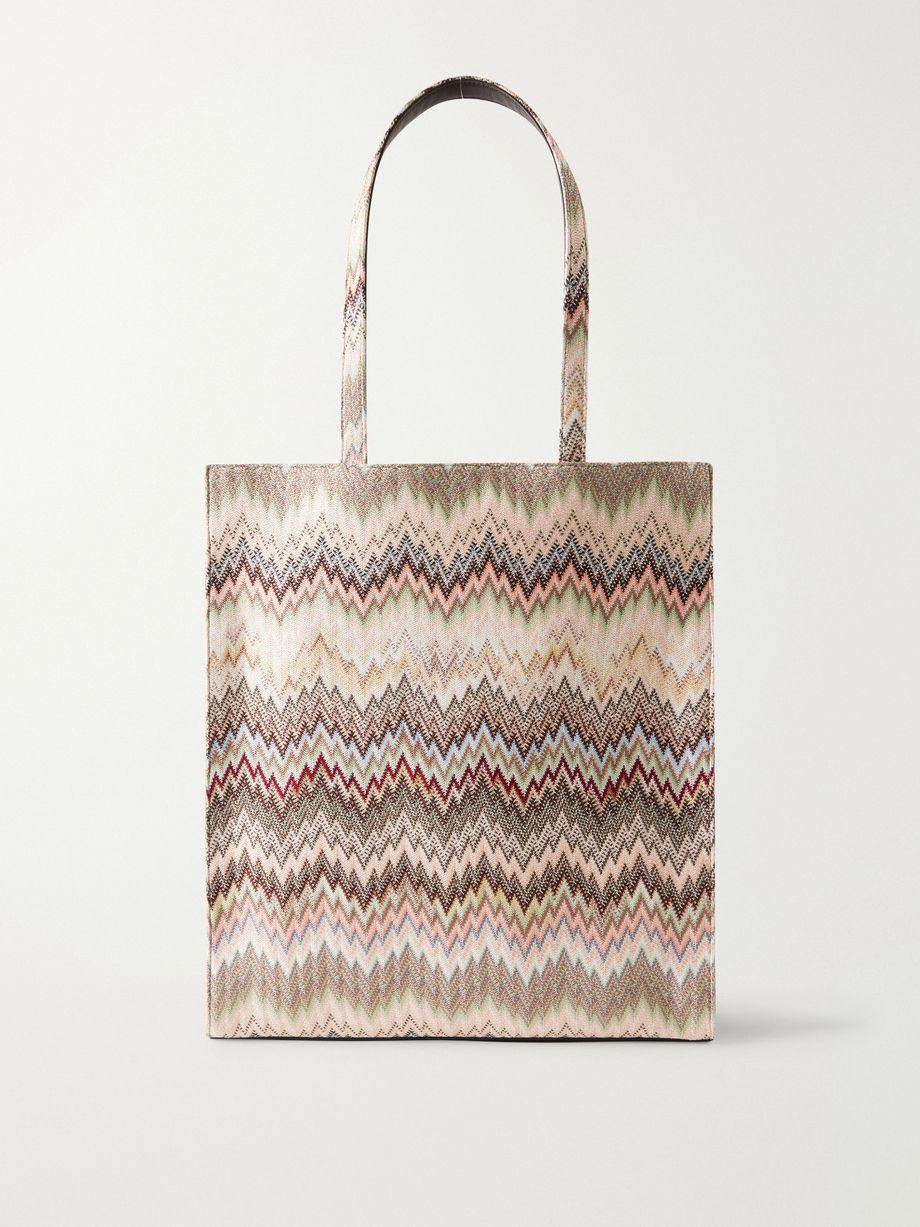 Striped woven Lurex tote by MISSONI