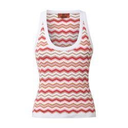 Tank top in zigzag viscose and cotton knit by MISSONI