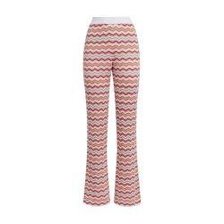 Trousers in zigzag viscose and cotton knit by MISSONI