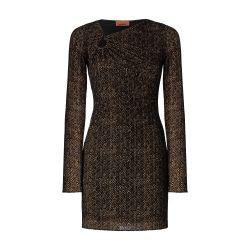 Tulle mini-dress with gathered neckline by MISSONI