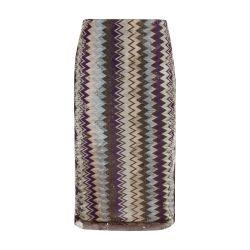 Tulle zigzag with sequins midi skirt by MISSONI
