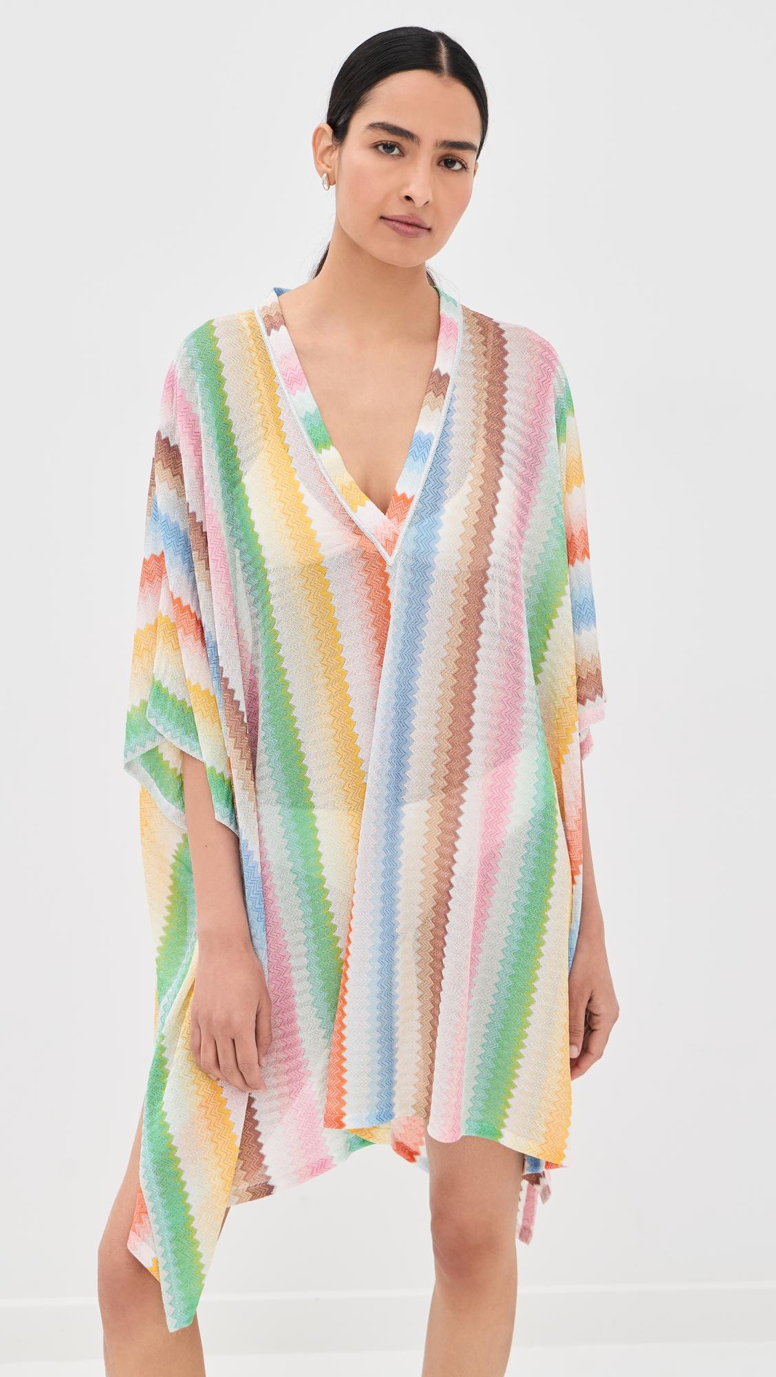 V Neck Short Cover Up Dress by MISSONI