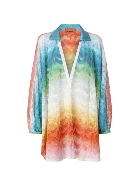 V-neck cover-up kaftan by MISSONI