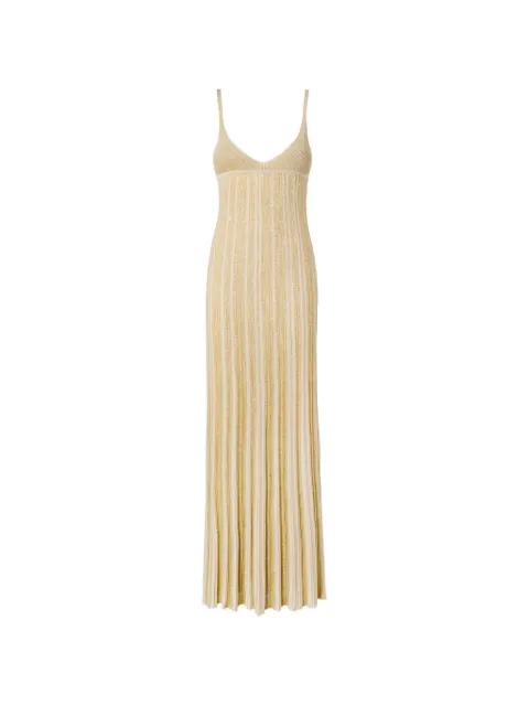 V-neck ribbed maxi dress by MISSONI