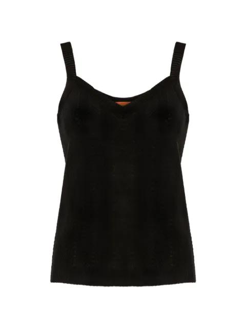 V-neck sleeveless tank top by MISSONI