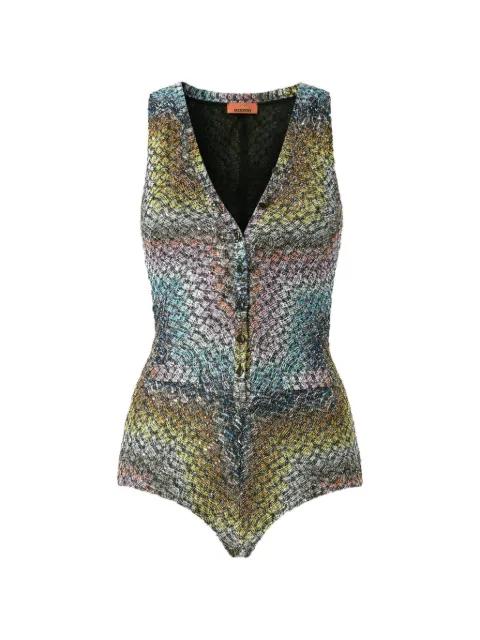 V-neck swimsuit by MISSONI