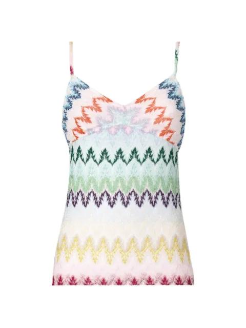 V-neck zig-zag top by MISSONI