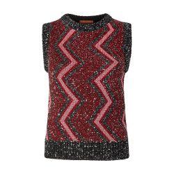 Vest with macro zig zag and sequins by MISSONI