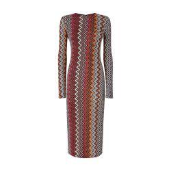 Viscose and wool zigzag midi dress by MISSONI