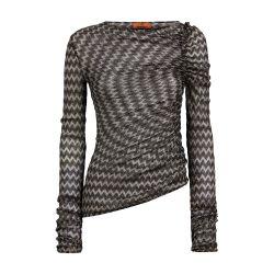Viscose blend Lamé zig zag top by MISSONI