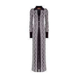 Viscose lamé  zig zag  long cardigan by MISSONI