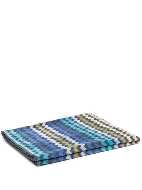 Warner zigzag pattern bath towel by MISSONI