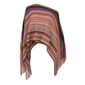 ZIGZAG LUREX 90X70 PONCHO by MISSONI