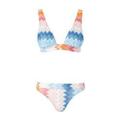 Zig zag lamé viscose-blend bikini by MISSONI