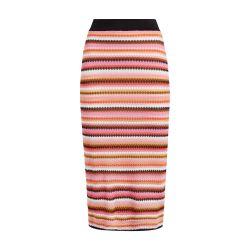 Zigzag cotton and viscose midi skirt by MISSONI