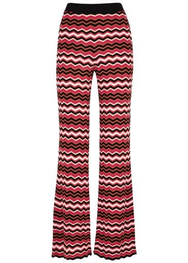 Zigzag-intarsia knitted trousers by MISSONI