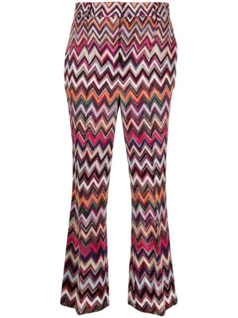 Zigzag lurex trousers by MISSONI