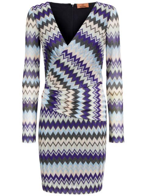 Zigzag-pattern mini dress by MISSONI