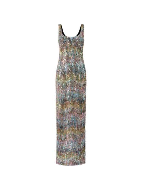 Zigzag sequin-embellished maxi dress by MISSONI