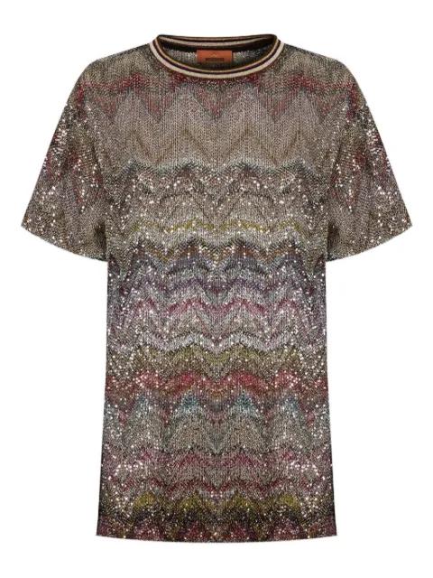 Zigzag sequined T-shirt by MISSONI