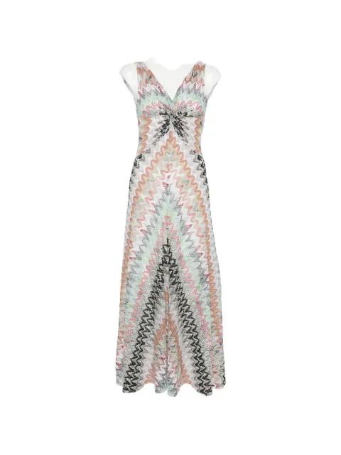 Zigzag sleeveless maxi dress by MISSONI