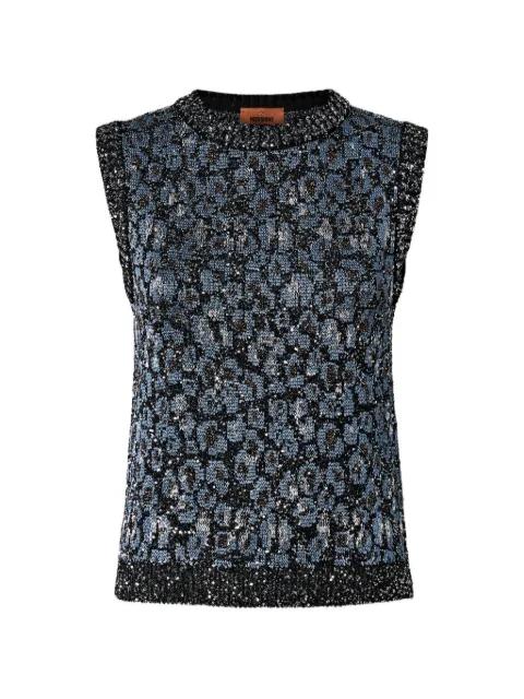 animal-jacquard top by MISSONI