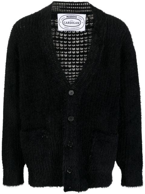 brushed V-neck cardigan by MISSONI