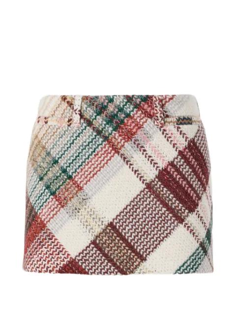 check-pattern mini skirt by MISSONI