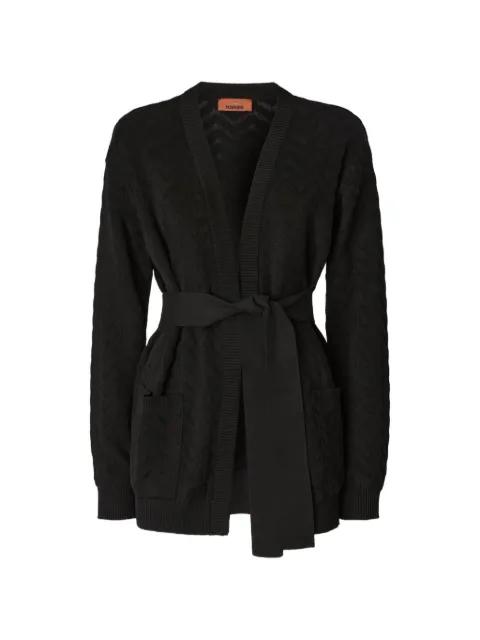 chevron belted cardigan by MISSONI