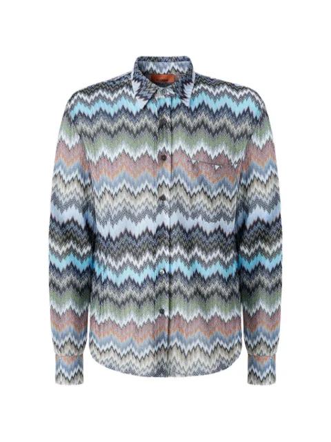 chevron buttoned shirt by MISSONI