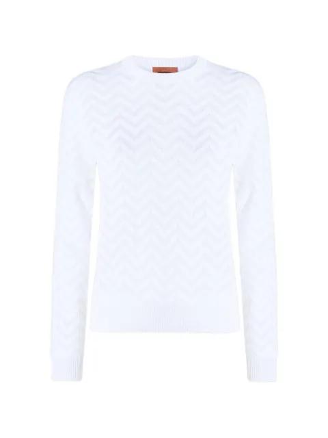 chevron knit jumper by MISSONI