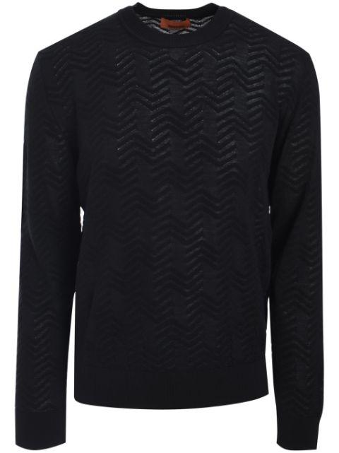 chevron-knit sweater by MISSONI