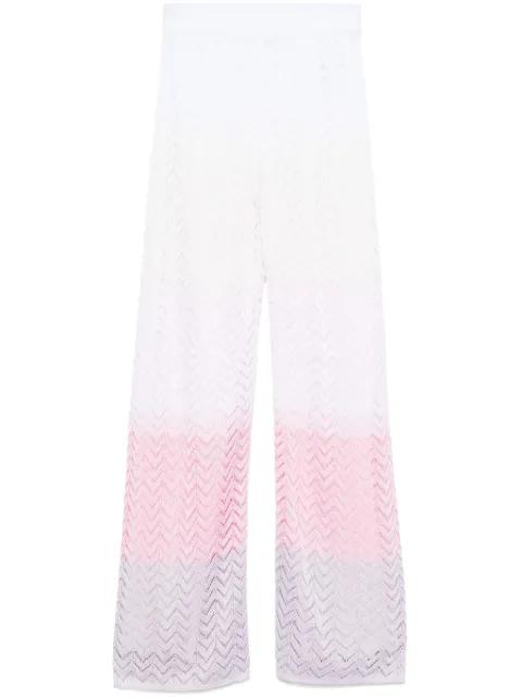 chevron-knit trousers by MISSONI