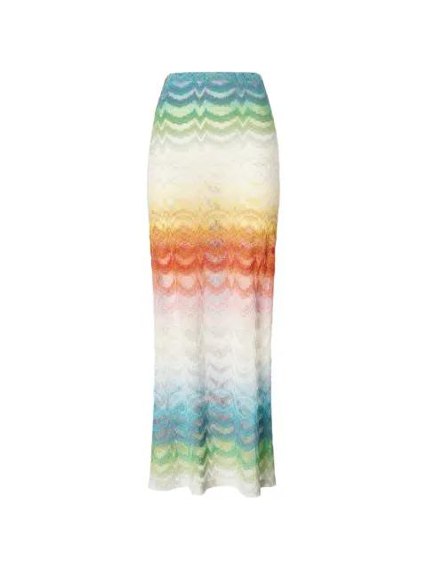 chevron-pattern beach skirt by MISSONI