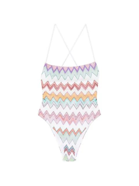 chevron-pattern swimsuit by MISSONI