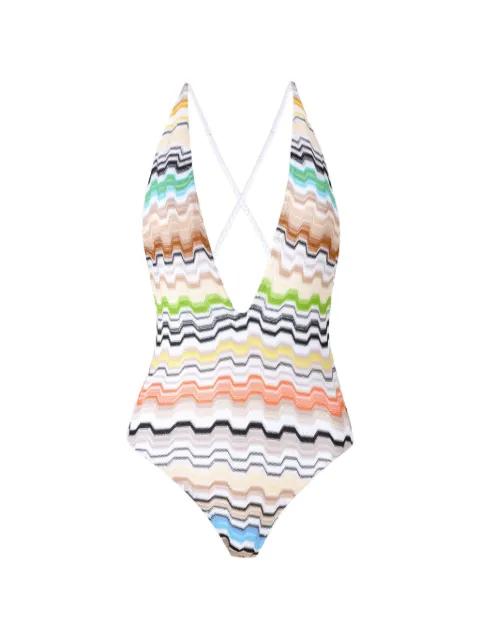 chevron-pattern swimsuit by MISSONI