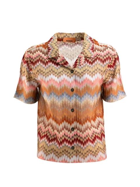 chevron-patternerd shirt by MISSONI