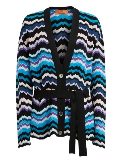 chevron tie cardigan by MISSONI