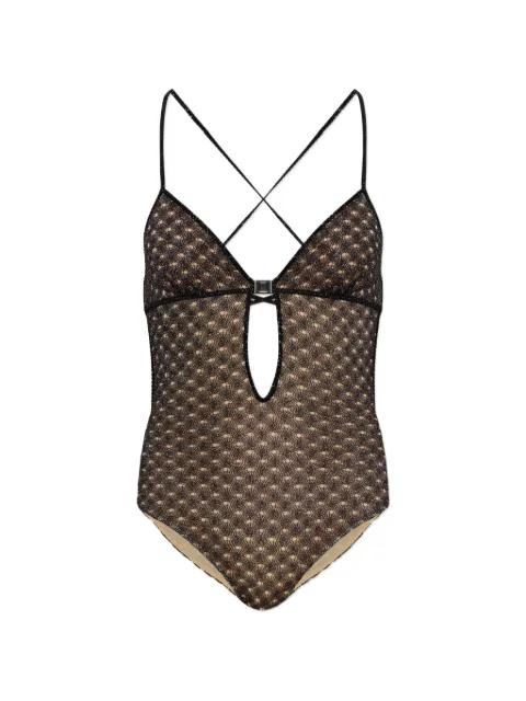 crochet-knit cutout swimsuit by MISSONI
