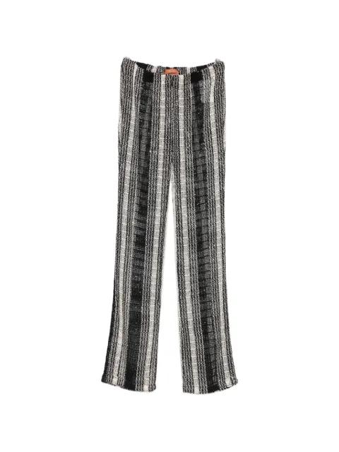 crochet-knit striped trousers by MISSONI