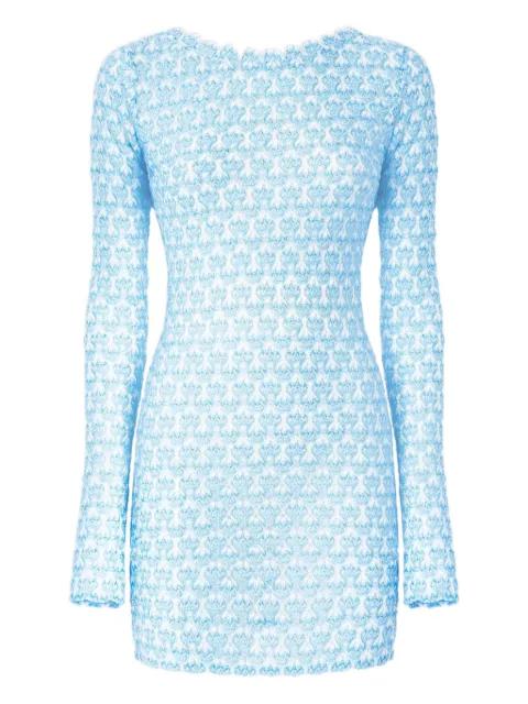 crochet long-sleeve mini dress by MISSONI