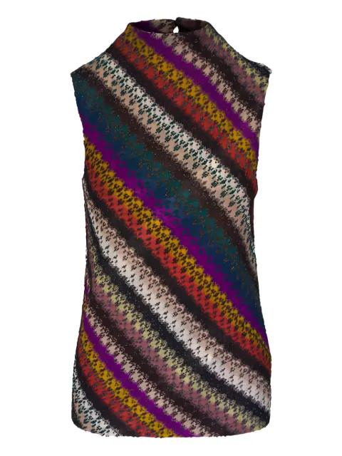 diagonal striped knitwear by MISSONI