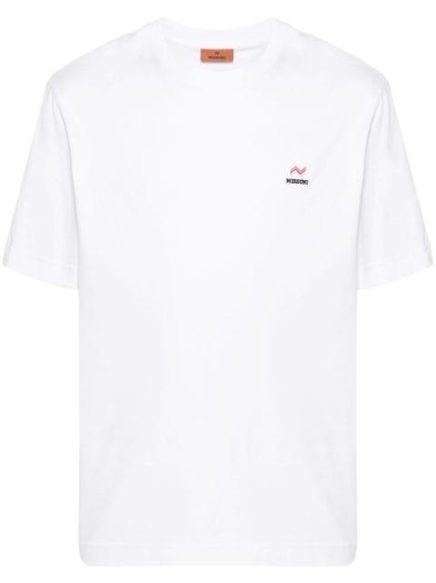embroidered-logo T-shirt by MISSONI