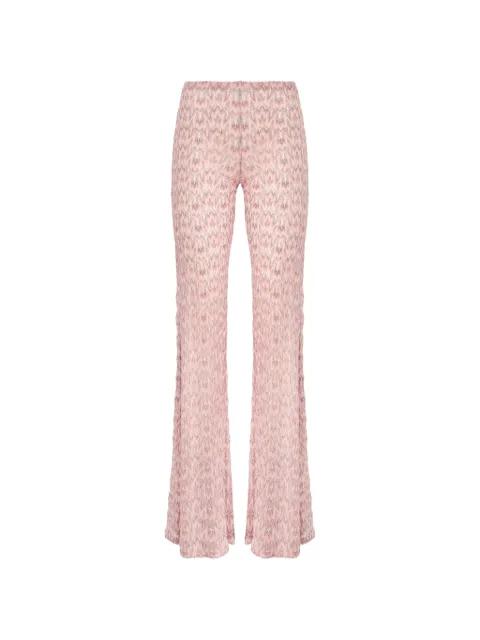 foliage pattern flared trousers by MISSONI