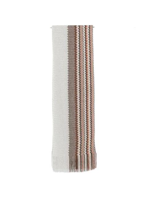 fringed-edge scarf by MISSONI