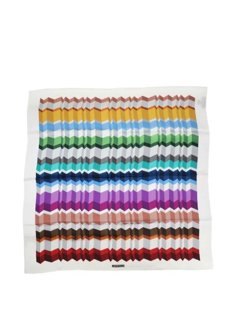 geometric-design scarf by MISSONI