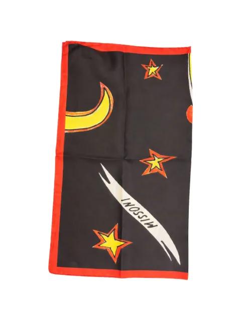 graphic-print silk scarf by MISSONI